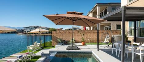 Et oppvarmet basseng