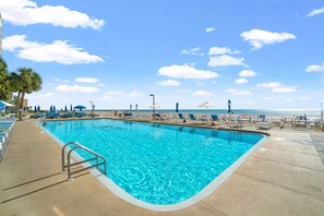 A heated pool