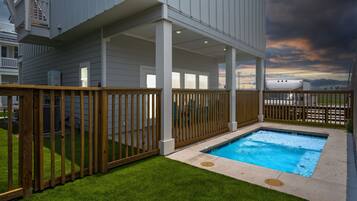 A heated pool
