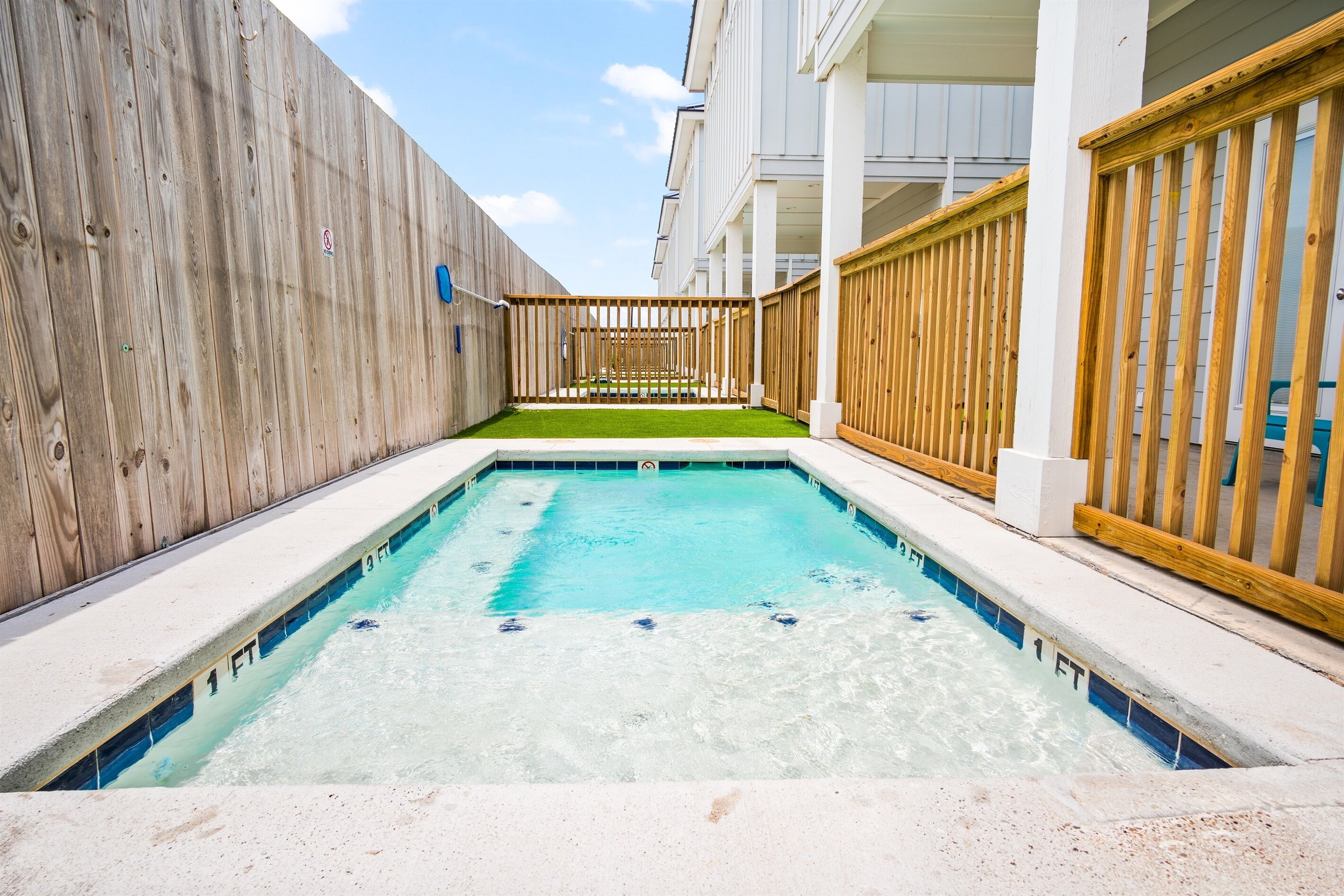 A heated pool