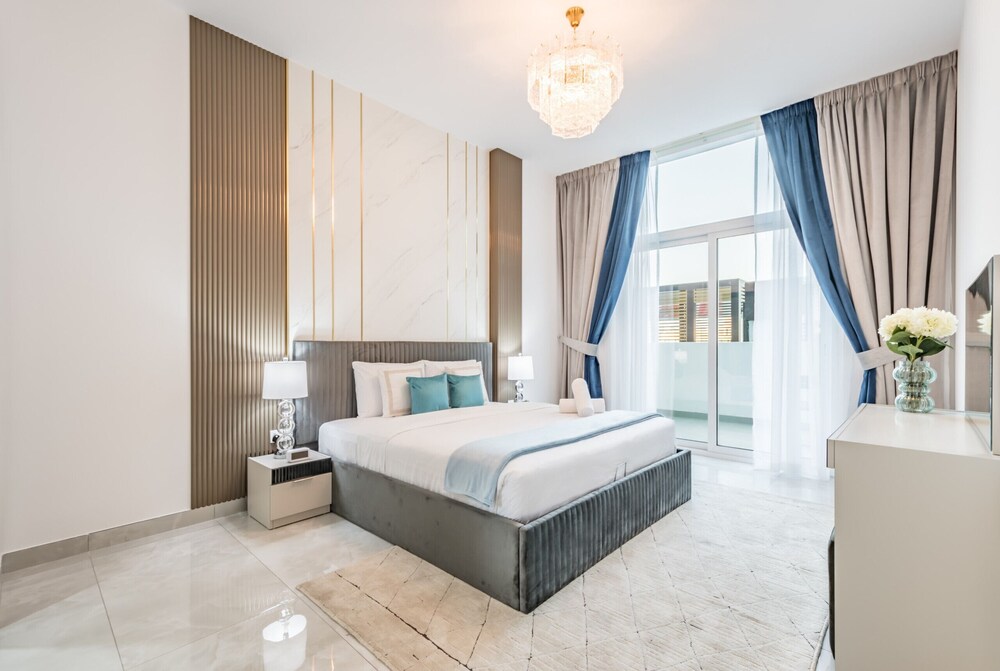 Inviting 1BR Apartment in Pearlz by Danube, Al Furjan by Deluxe Holiday