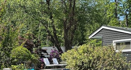 Stone House Farmette with 3-bedrooms, pond, pool + gardens