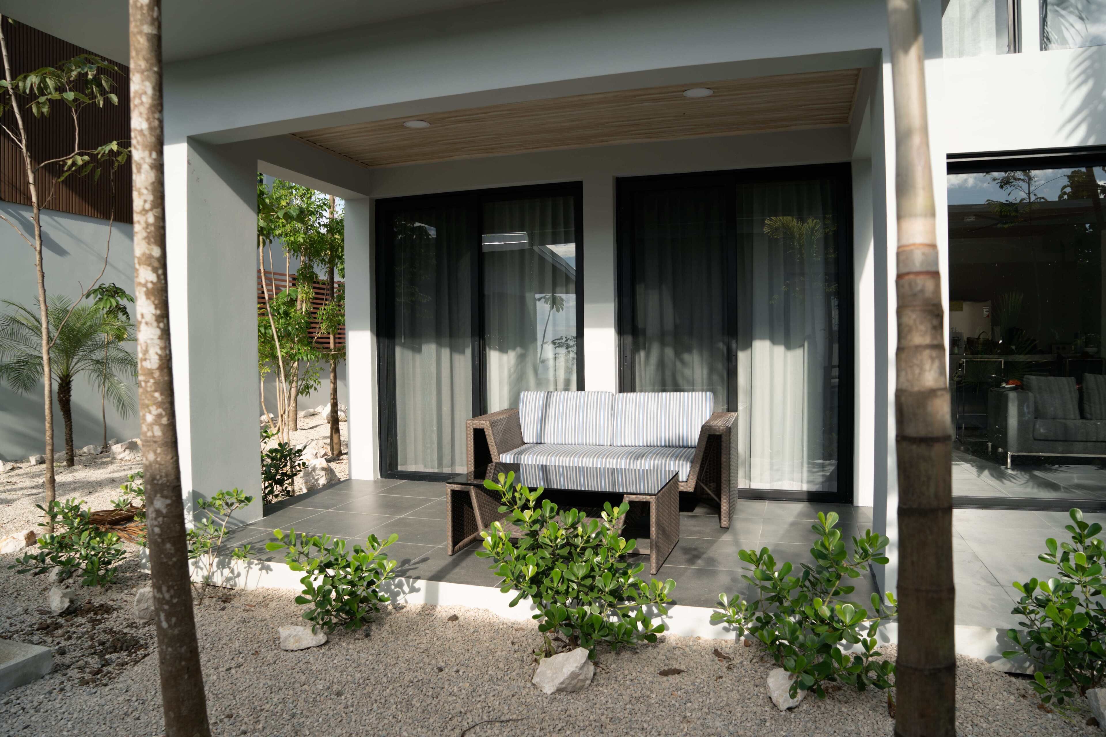 Suite estudio Deluxe, vista al jardín | Terraza o patio