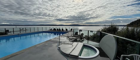 屋外プール、温水プール