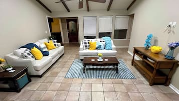 Smart TV, fireplace, offices