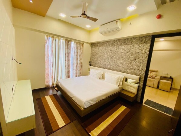 1 多间卧室、熨斗/熨衣板、WiFi、床单