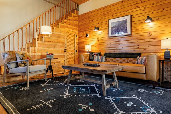 Smart TV, lareira, biblioteca musical