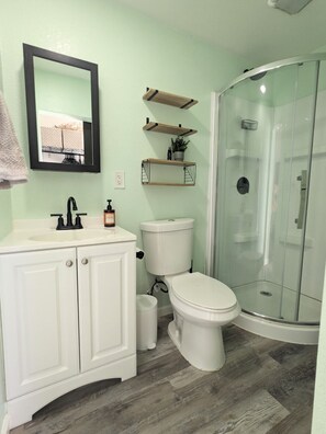 Towels, soap, toilet paper