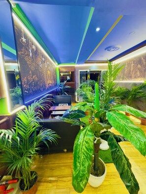 Lobby sitting area - Hotel Plumeria Inn (Kathmandu)