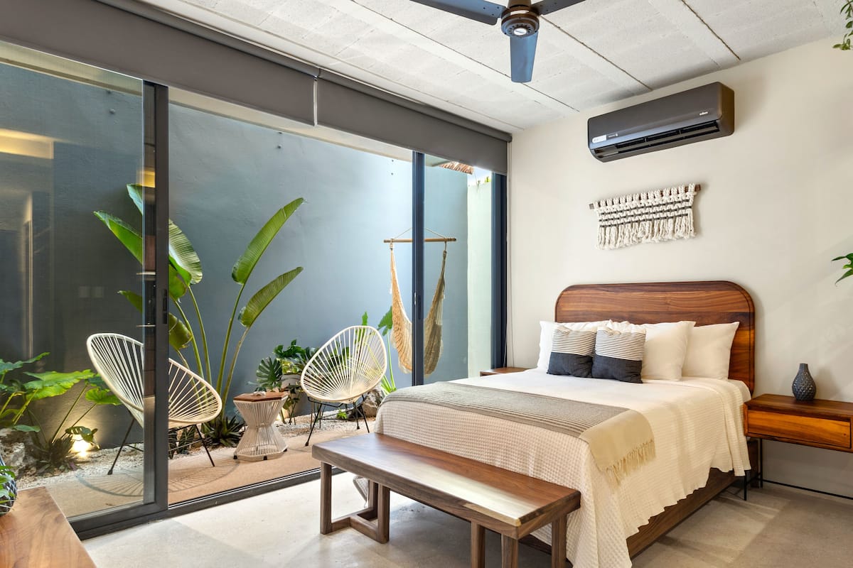 Design Studio, Patio, Ground Floor | 1 bedroom, premium bedding, pillow-top beds, in-room safe