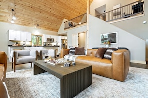 Smart TV, fireplace, video games, foosball