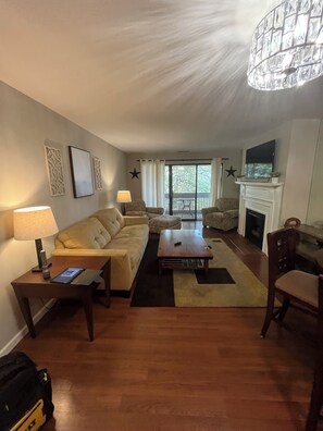 Smart TV, fireplace - Charming 1-bedroom condo in delightful Creve Coeur with WiFi, AC (Creve Coeur)