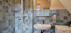 Shower, hair dryer