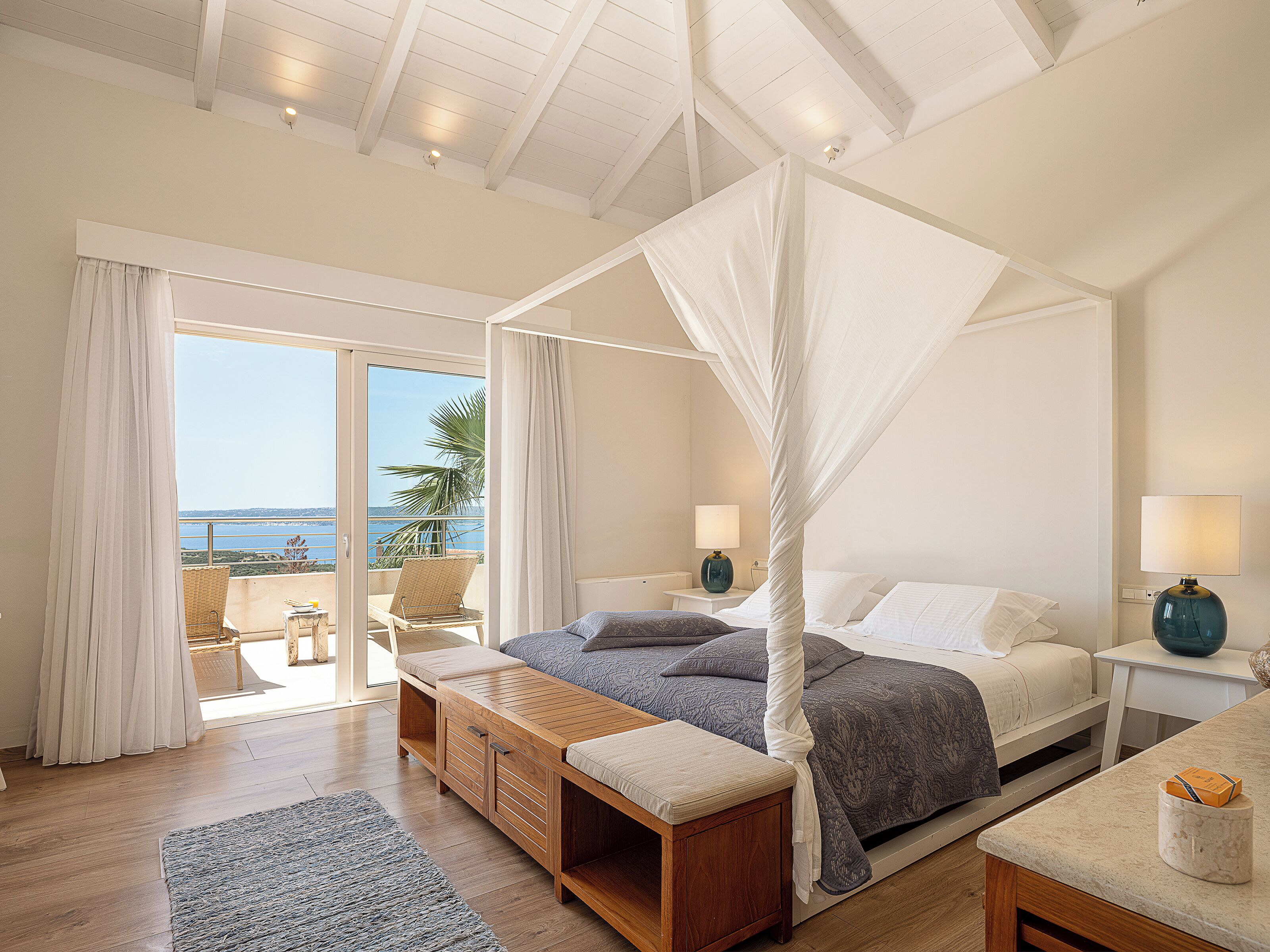 Villa Deluxe, 3 habitaciones, alberca privada, vista al mar | Vista desde la habitación