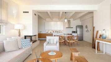 Villa estándar, 3 habitaciones, alberca privada, vista al mar | Cocina privada