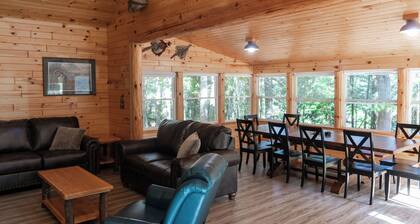 Large Creekside Cabin in the Huron National Forest - outdoor recreation mecca