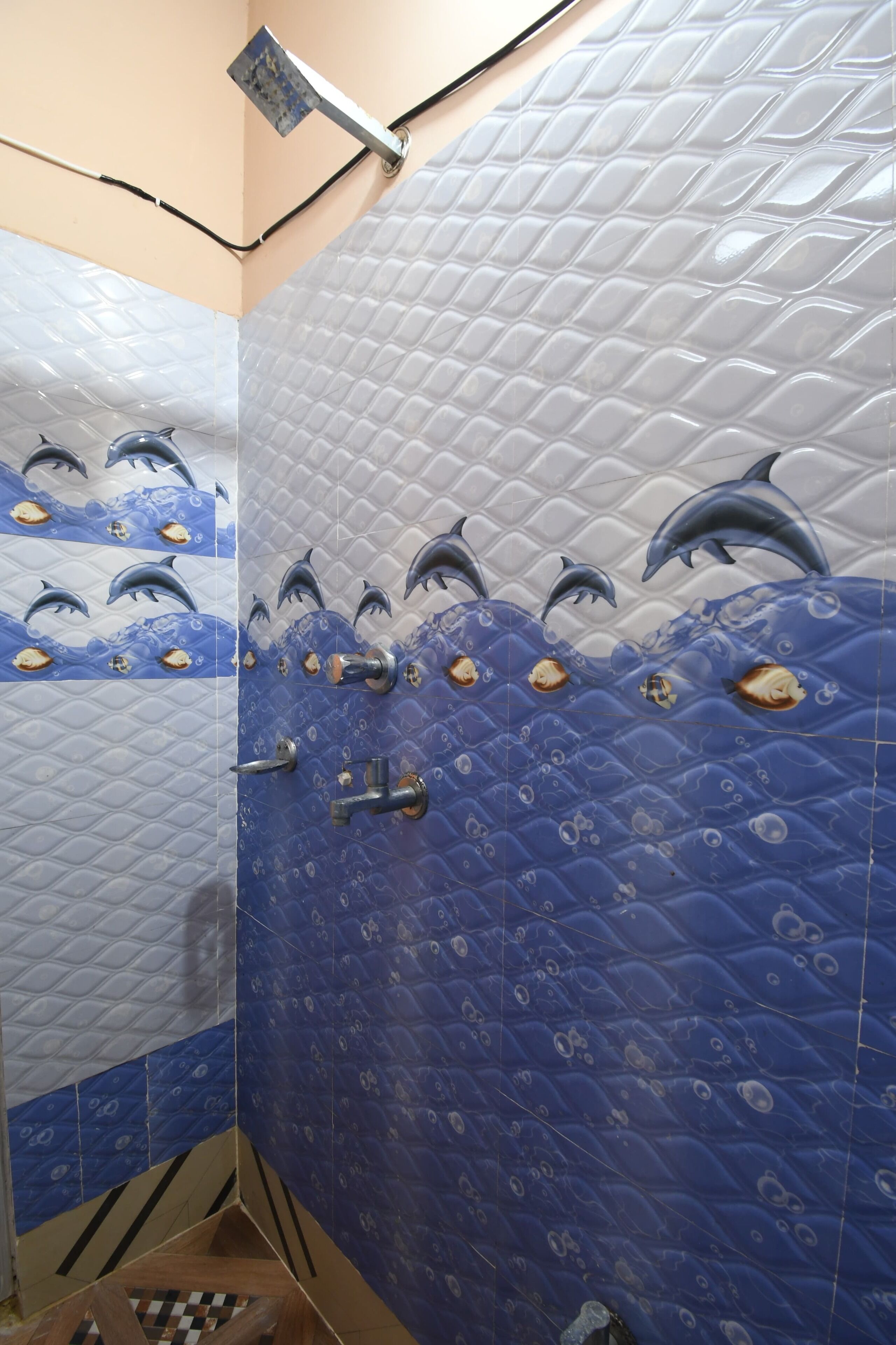 Dusj, håndklær, såpe og sjampo