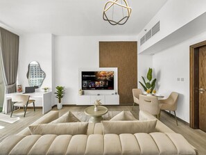 TV - Studio | Sofa Bed | Full Pool View | Gym |Zaya JVC (دبي)