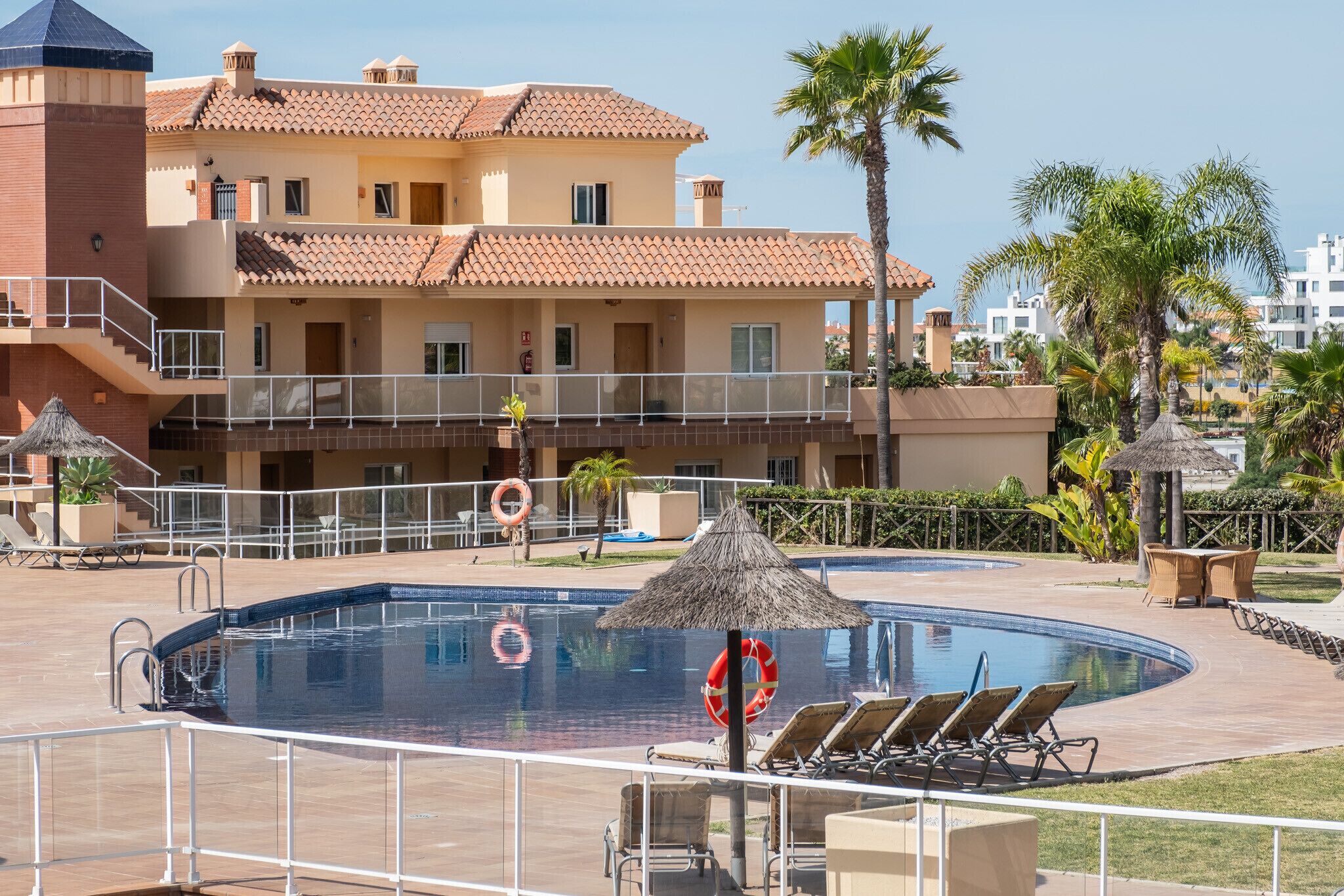 A heated pool