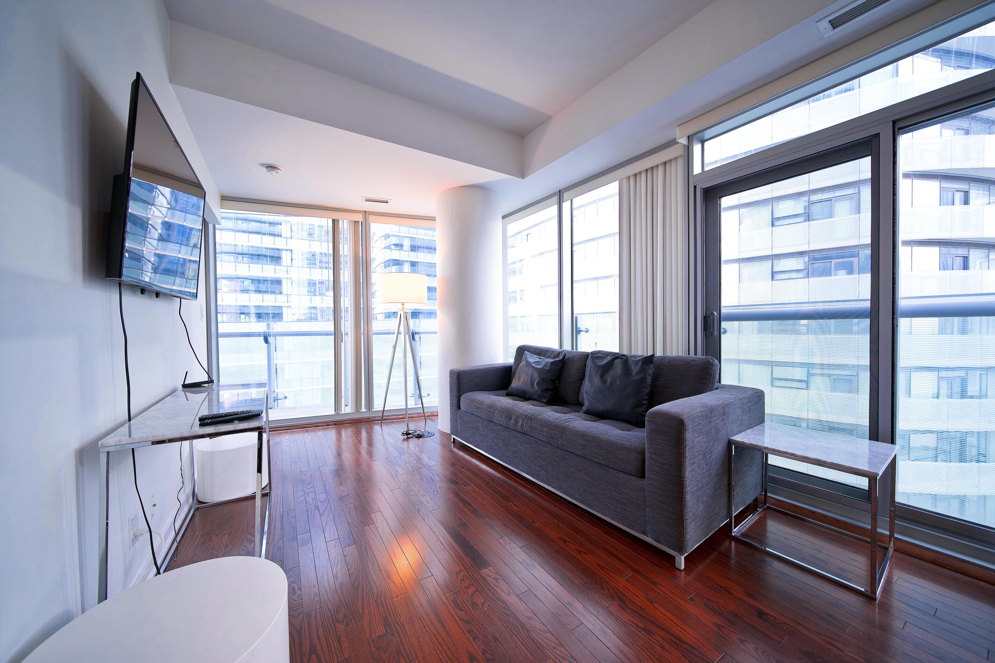 蜜月公寓, 陽台, 城市景觀 | 起居區