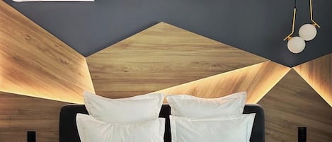 商务公寓, 1 张大床 | 1 多间卧室、高档床上用品、记忆海绵床垫、迷你吧