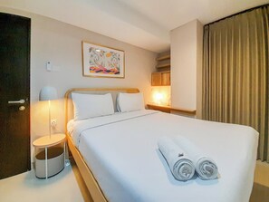 Deluxe Apartment (kingbed) | 1 bedroom, free WiFi, bed sheets - Comfort Stay 1BR at Patraland Amarta Apartment (Ngaglik)