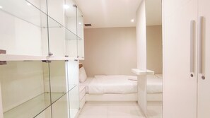 Deluxe-Apartment (twin) | 3 Schlafzimmer, Bügeleisen/Bügelbrett, kostenloses WLAN, Bettwäsche