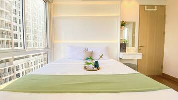 Departamento Deluxe (queenbed) | 1 habitación, tabla de planchar con plancha, wifi gratis y ropa de cama