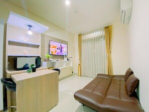 Deluxe-Apartment (queenbed) | Wohnbereich