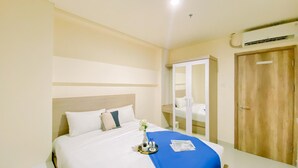 ดีลักซ์อพาร์ทเมนท์ (queenbed) | 1 ห้องนอน, Wi-Fi ฟรี, ผ้าปูที่นอน