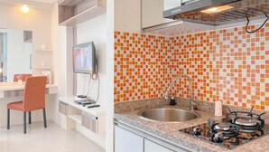 Studio Deluks (queenbed) | Dapur pribadi