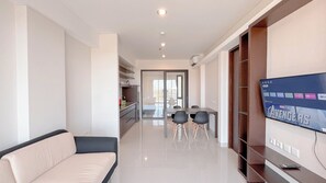 Appartement Deluxe (twin) | Coin séjour