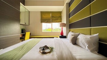 1 habitación y ropa de cama 