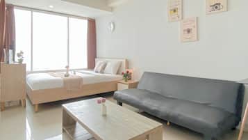 Studio – deluxe (queenbed) | Wi-fi (inkludert) og sengetøy