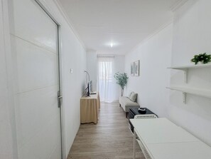 Living area - Compact and Restful 2BR at Menara Rungkut Apartment (Surabaya)