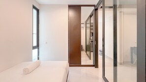 Deluxe Apartment (kingbed) | 2 bedrooms, bed sheets - Beautifully Designed 2BR (No Kitchen) Apartment at Skales Residence Nusa Dua Bali (Nusa Dua)