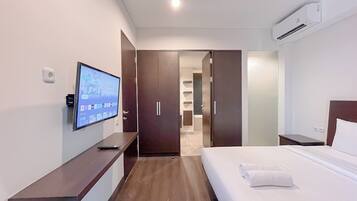 Apartemen Deluks (kingbed) | 2 kamar tidur dan seprai linen