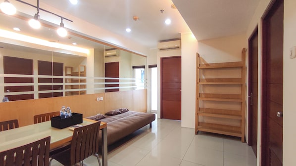 Appartement Deluxe (queenbed) | Coin séjour