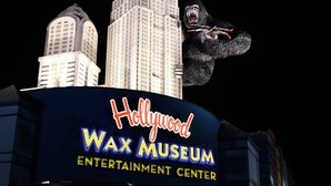 The Hollywood Wax Museum sign with a large gorilla figure. - 1BR Sea Villas in Windy Hill - Steps to the Beach! (North Myrtle Beach)