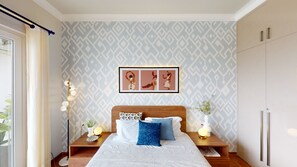 Premium Studio Suite, 2 Bedrooms, Kitchenette, Valley View | Premium bedding, pillowtop beds, free minibar items, in-room safe - Priya Living Flower Valley (Sohna)