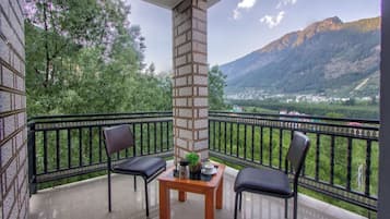 Deluxe Double Room, Balcony, Hill View | Terrace/patio