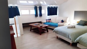 2 chambres, fer et planche à repasser, Wi-Fi, draps fournis