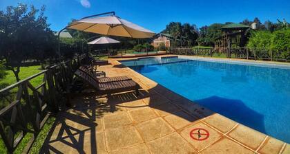 Deluxe Cabin with Pool near the Waterfalls