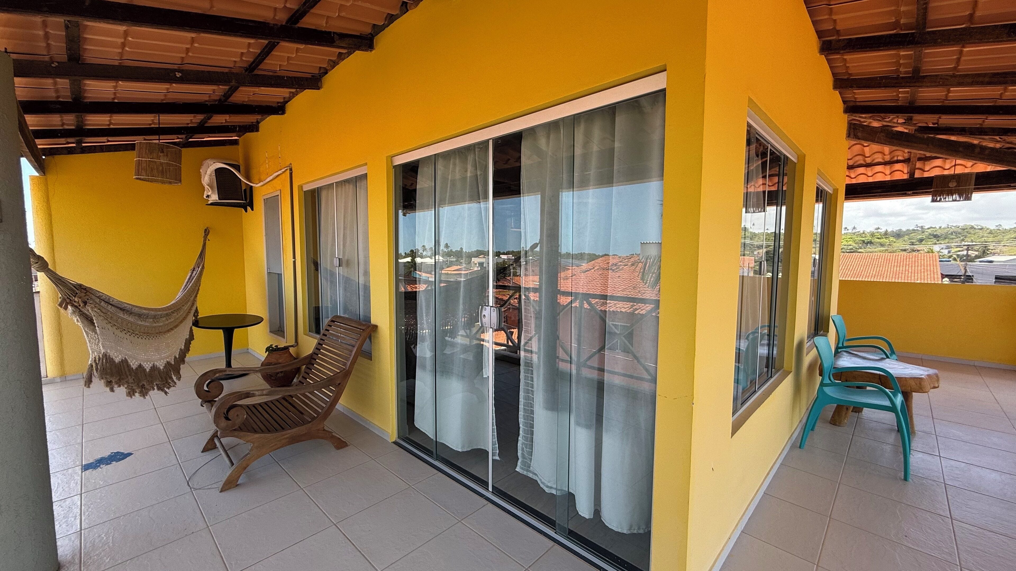 Quarto quádruplo família, sacada, vista para a cidade | Wi-Fi de cortesia