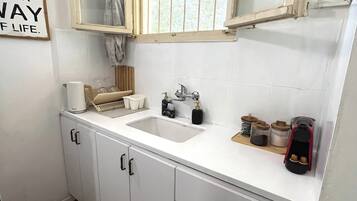 Towels, soap, toilet paper