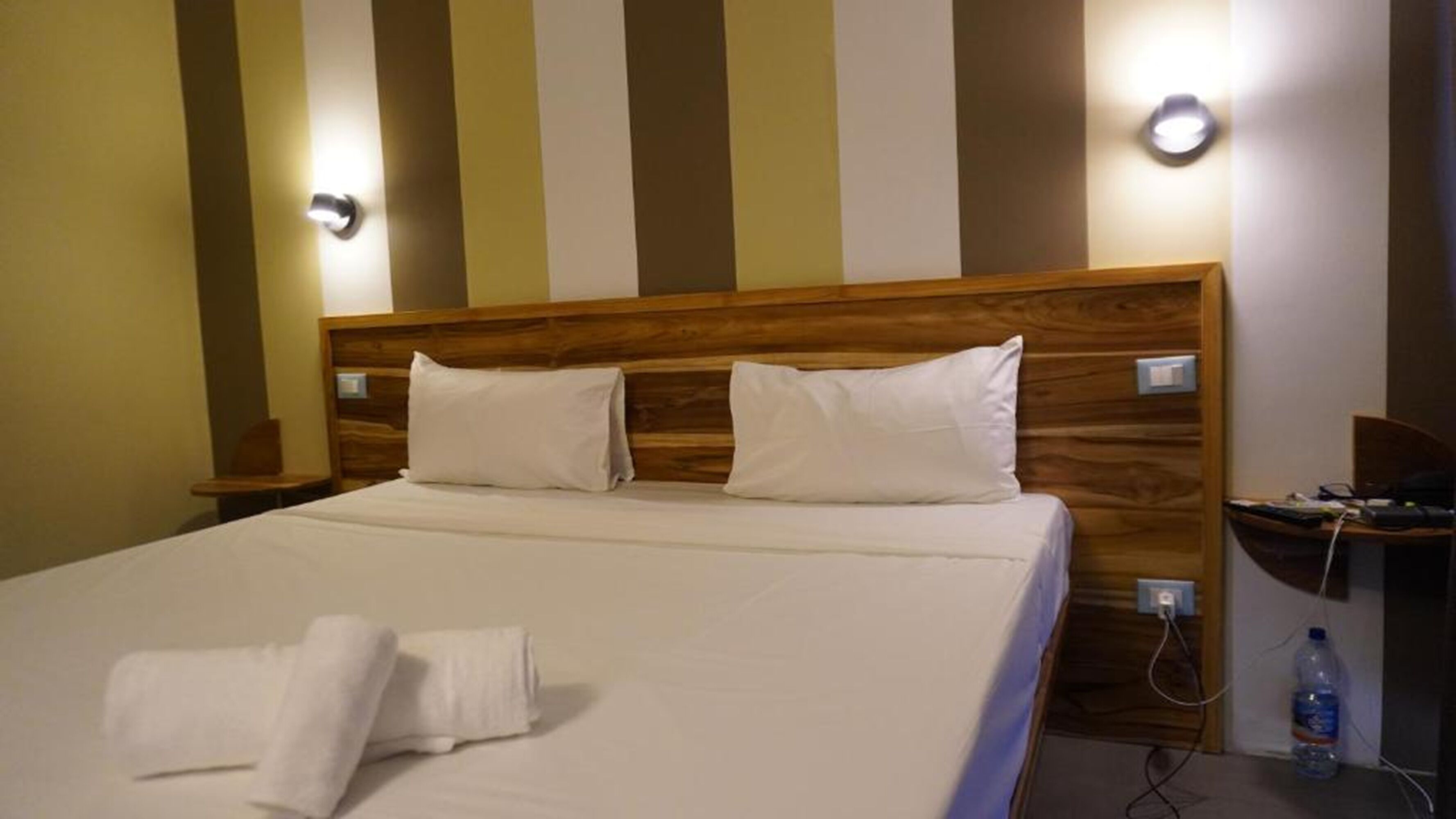 Down duvets, in-room safe, blackout curtains, bed sheets