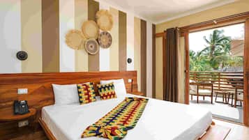 Down duvets, in-room safe, blackout curtains, bed sheets