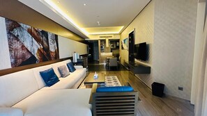 Classic Apartment, 1 Queen Bed, Smoking, City View | Living area - Hyatt Creek Residences 1 Bedroom  (Dubai)