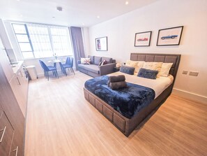 1 bedroom, iron/ironing board, travel crib, free WiFi