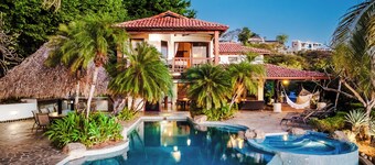 Enchanting 6 Bedroom Villa with Incredible Views- Fully Staffed -Walk to Beach